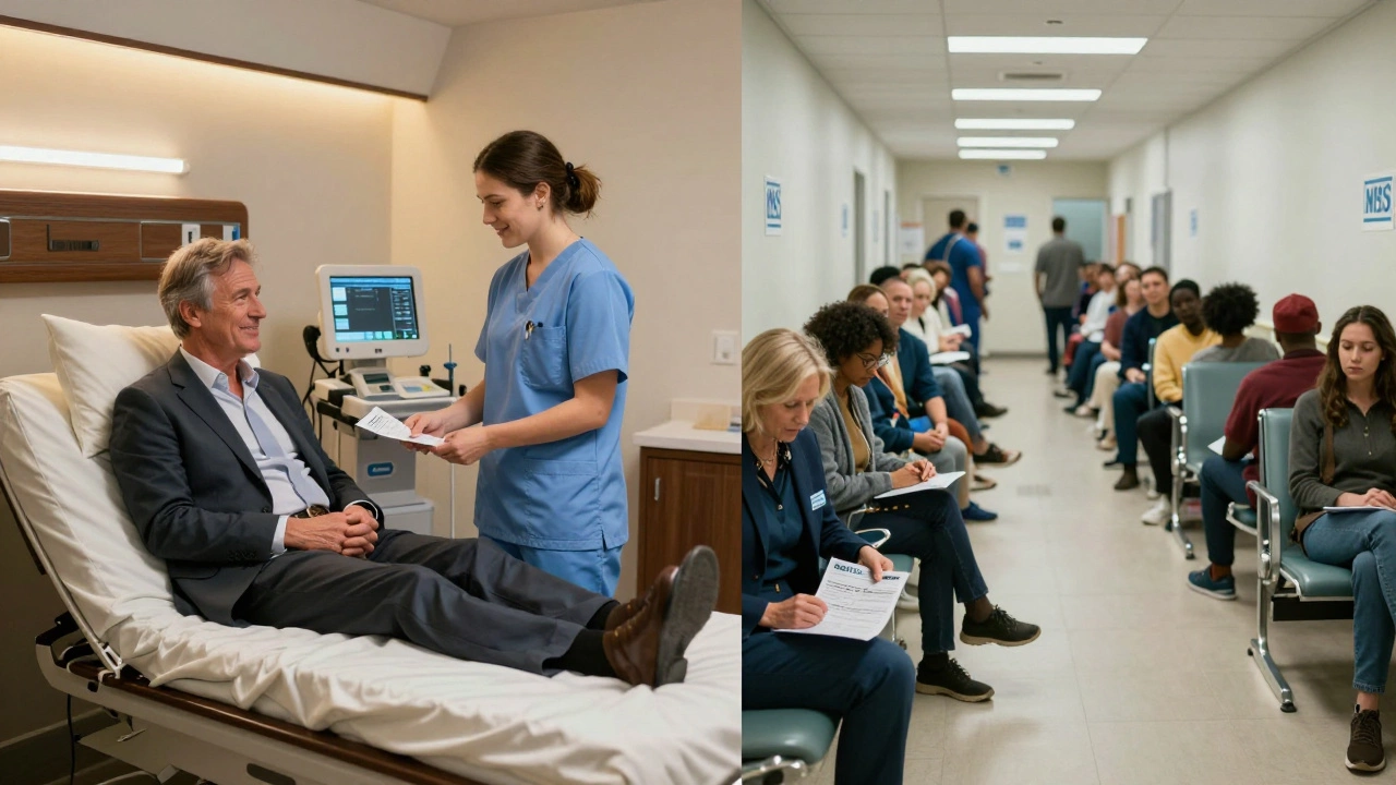 What are the disadvantages of private healthcare in the UK?