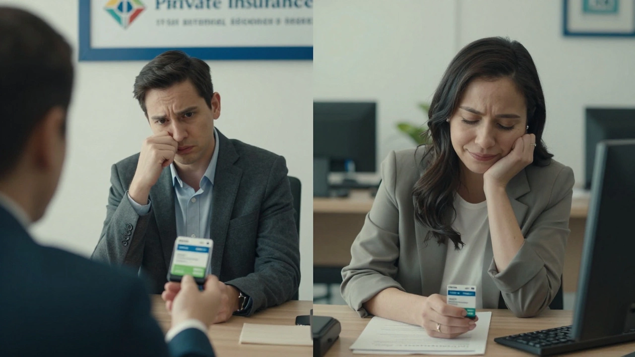 Comparison of high-cost individual insurance vs. low payroll deduction for employer coverage