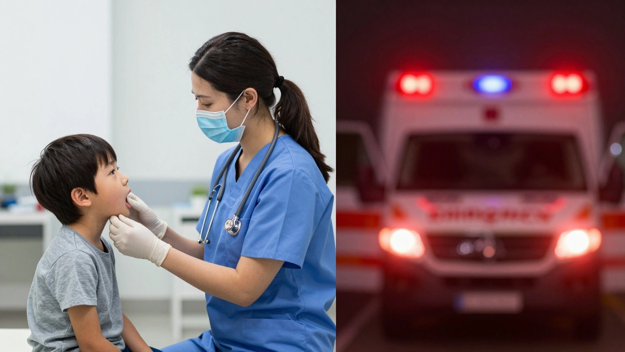 Comparison of calm GP visit versus emergency ambulance scene